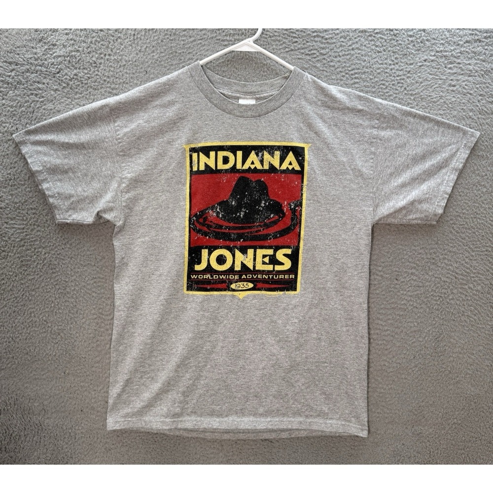 Vintage Tennessee River Shirt Adult Large Gray‎ Indiana Jones Movie Promo Y2K